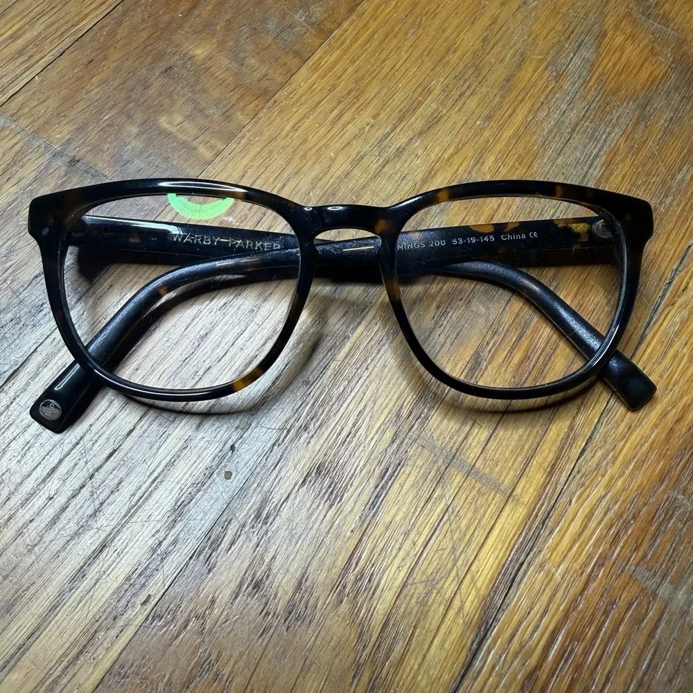 Warby Parker Jennings 200‎ Brown Tortoise Eyeglasses Frames 53-19 145 Designer